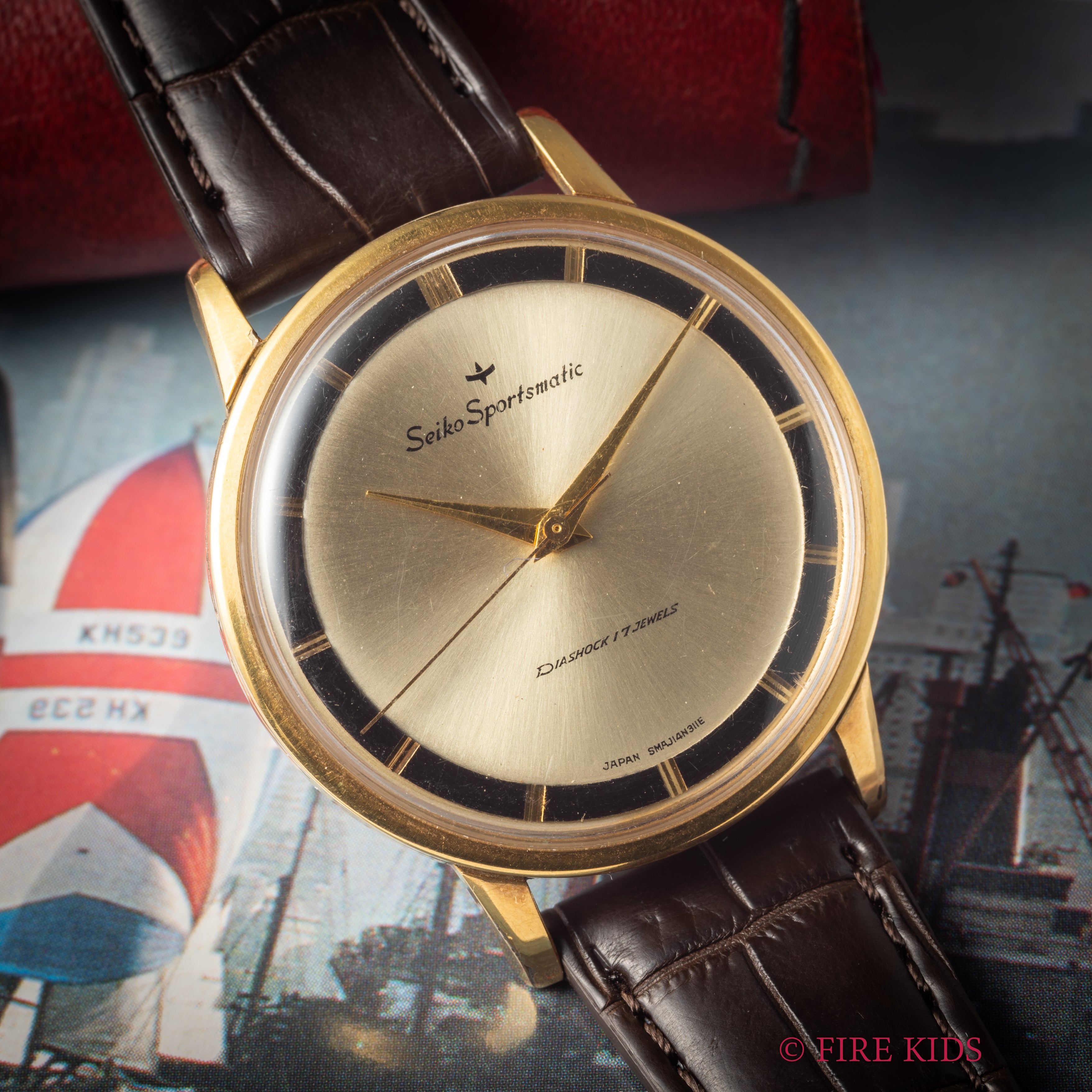 セイコー スポーツマチック 1961年製 自動巻き ツートン Ref.J14103D Cal.245 GPケース ツートーンダイヤル