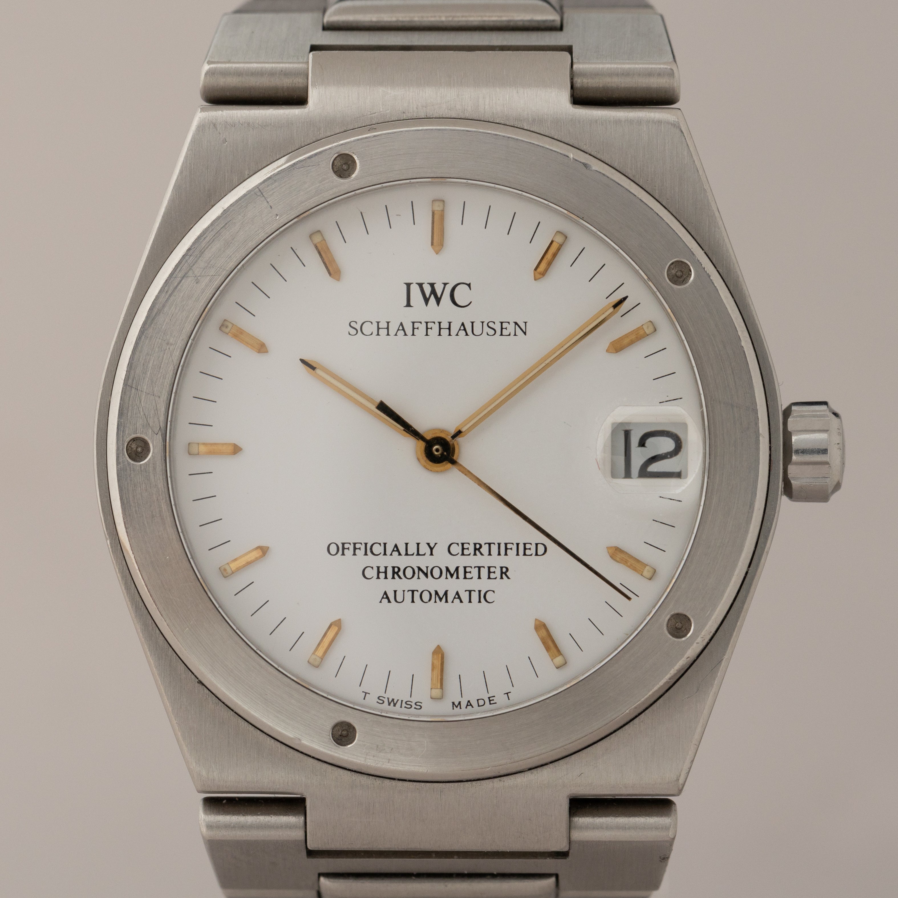 IWC インヂュニア Ref.3521 ホワイトダイヤル 1993年製 Cal.887/2 クロノメーター