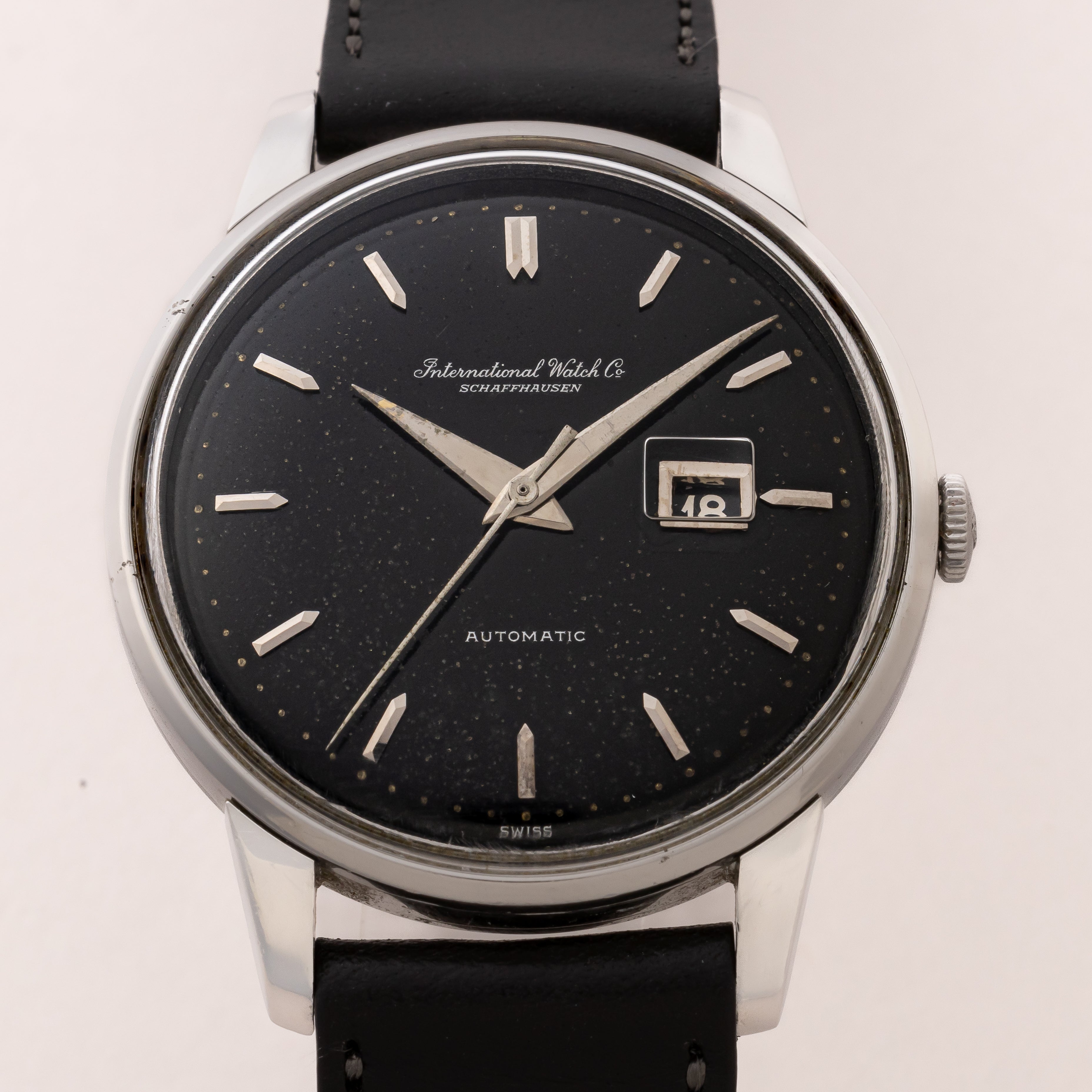 IWC 寄り目 1963年製 ブラックミラーダイヤル 自動巻き