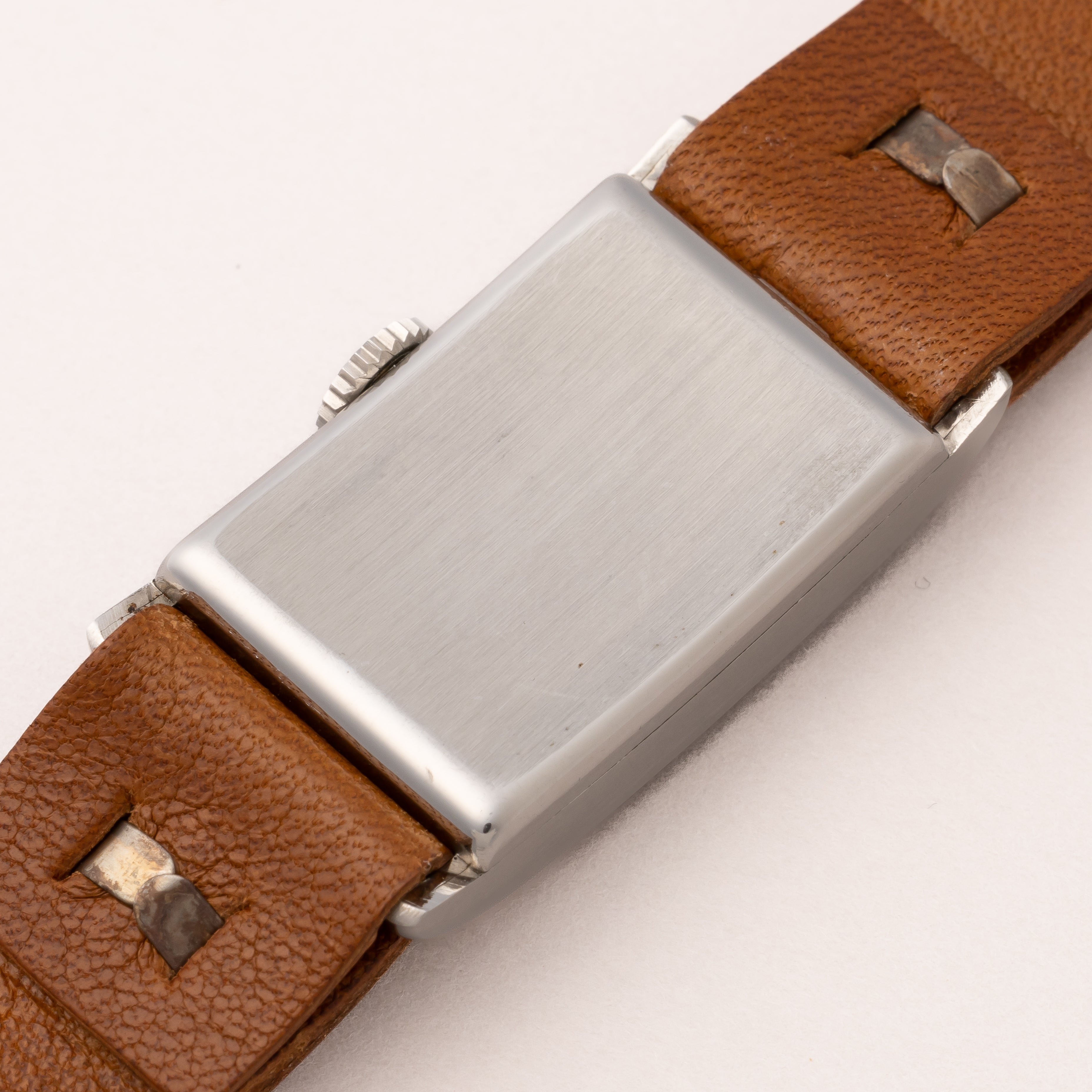 ロンジン レクタンギュラー 手巻き Cal.9L カッパーダイヤル 1940年代 ステイブライトケース