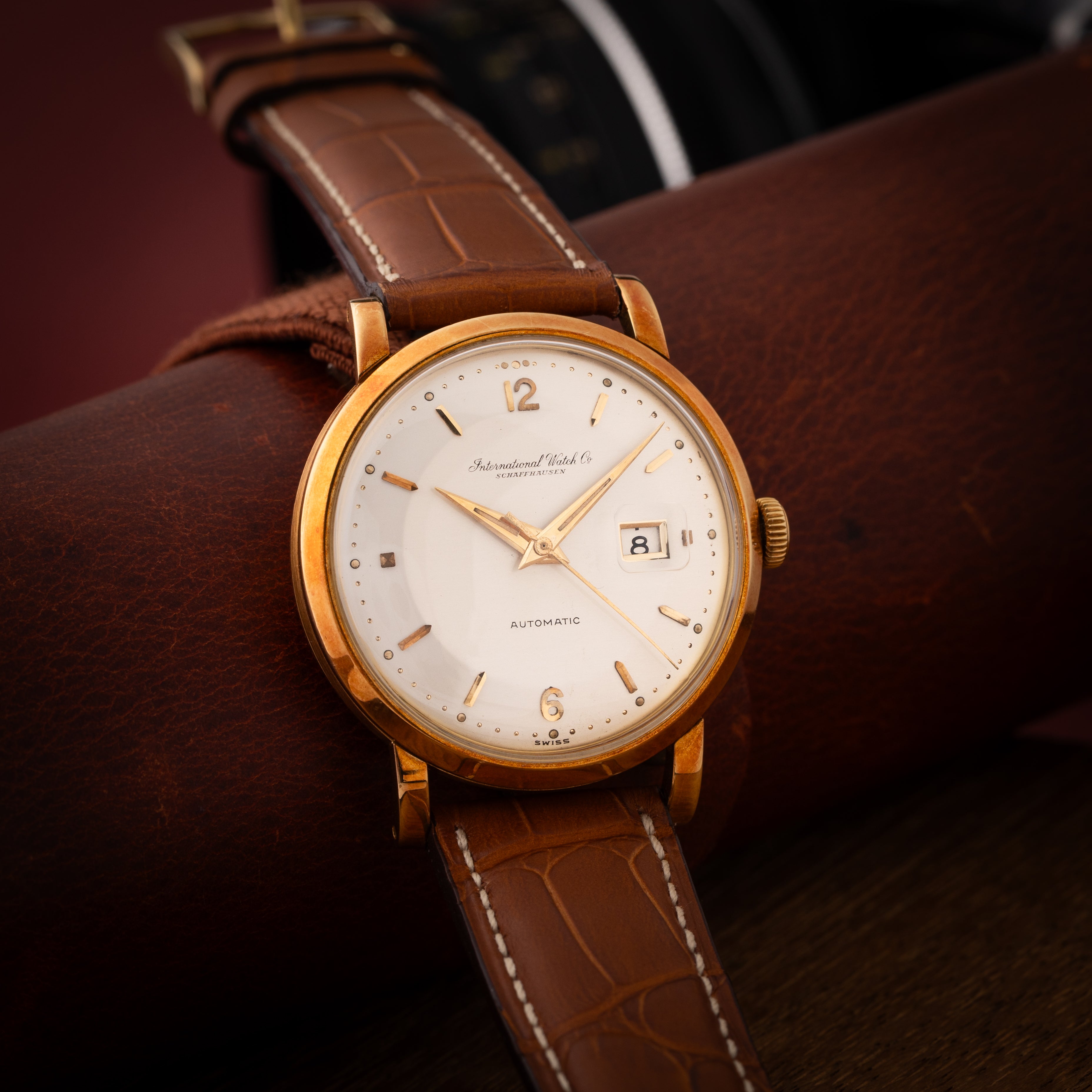 IWC ラウンド 18金無垢 1960年製/昭和35年製 寄り目 オートマチック