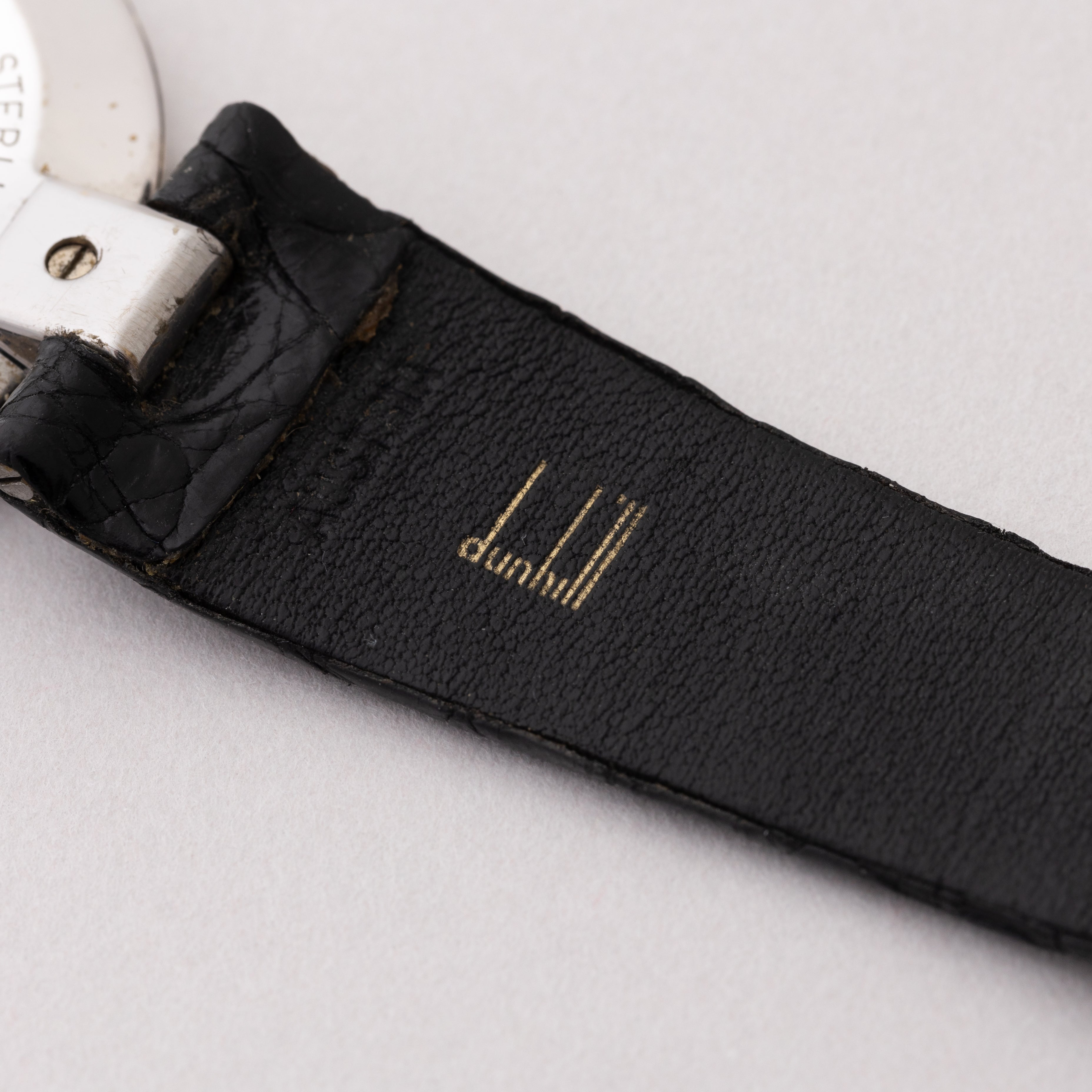 ダンヒル 銀無垢ラウンドケース 手巻きクロノメーター 1980年代製 アラビアダイヤル