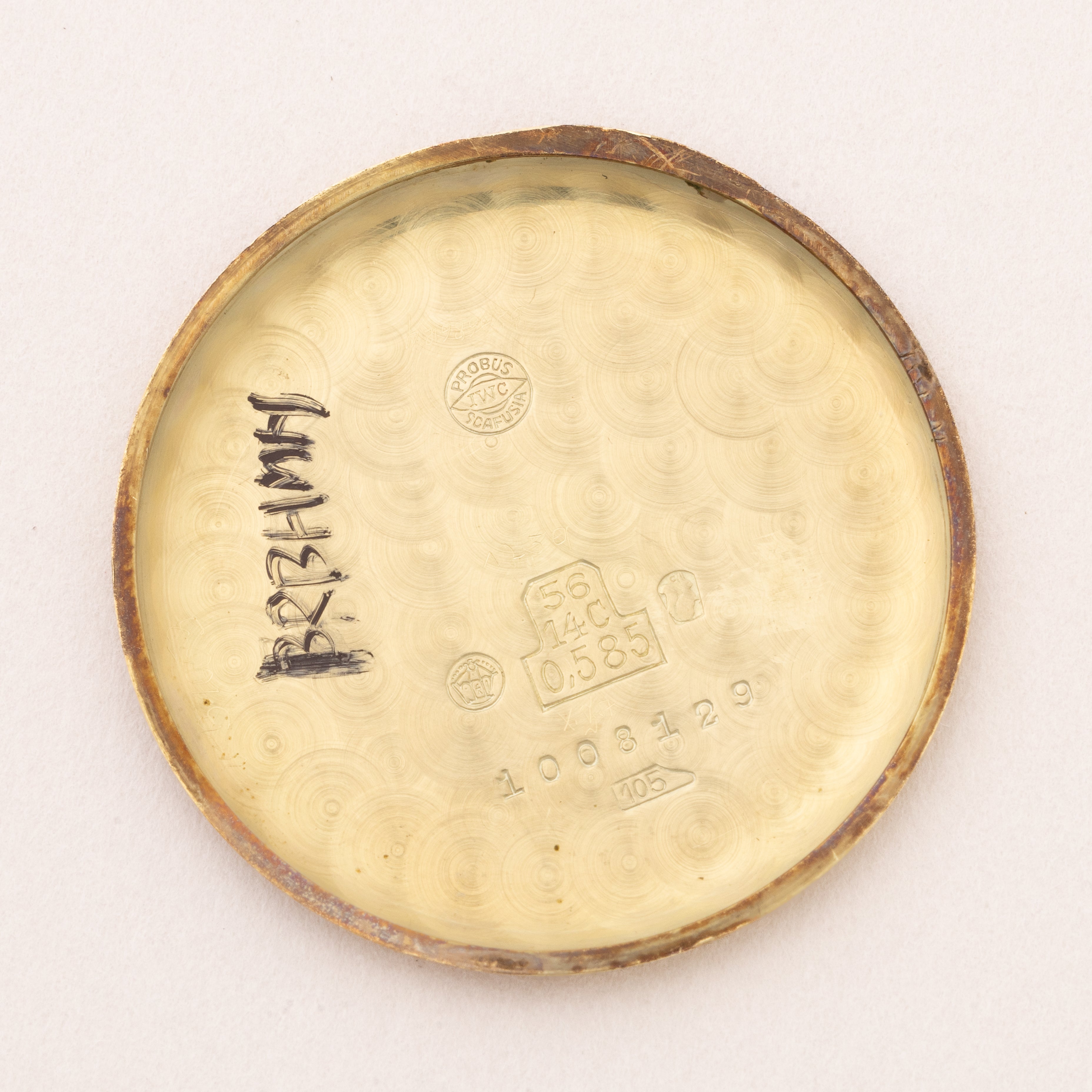 IWC オリジナルブラックダイヤル Cal.83 1937年製 14金無垢ケース 手巻 オールドインター