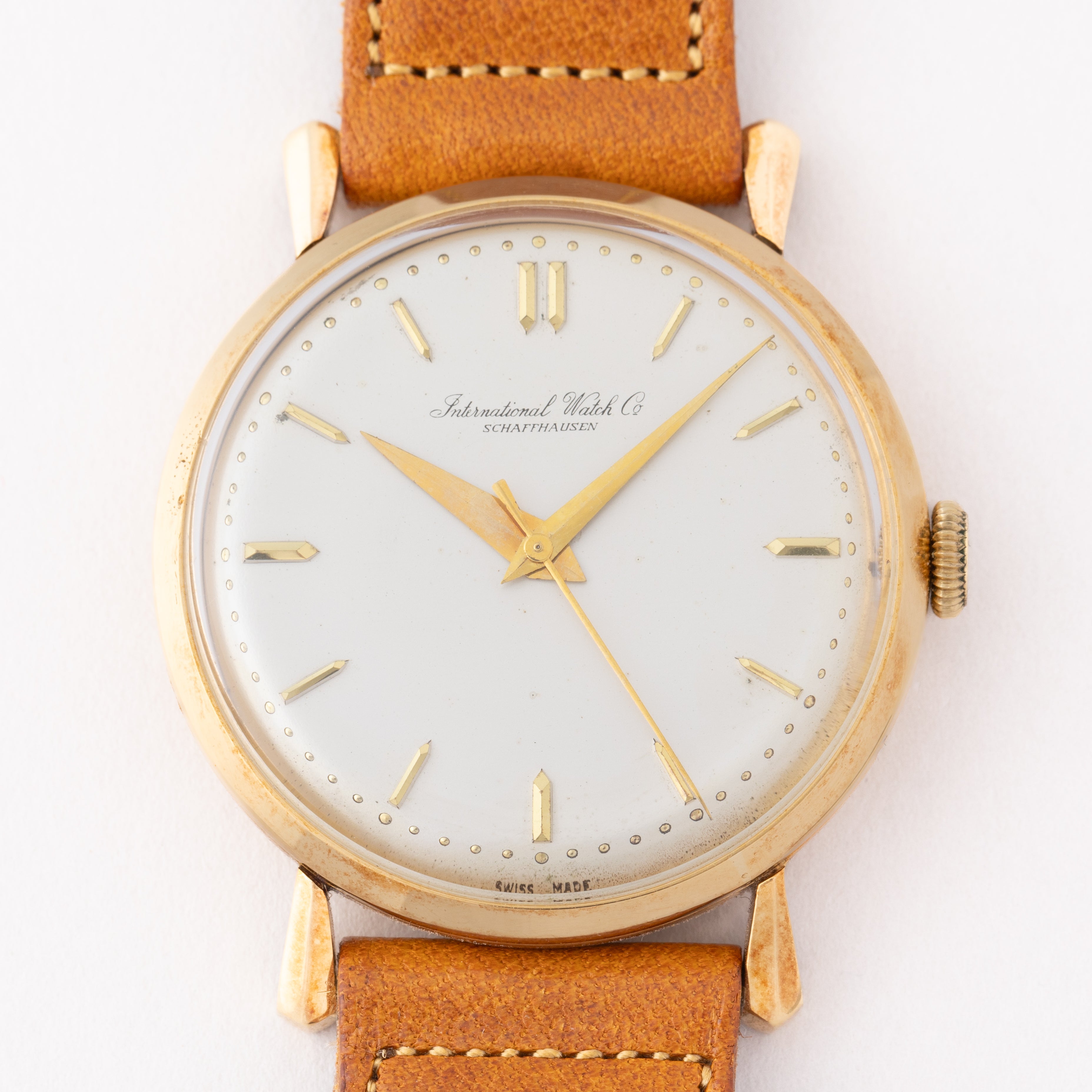 IWC 18金無垢ケース Cal.89 1957年製 手巻き