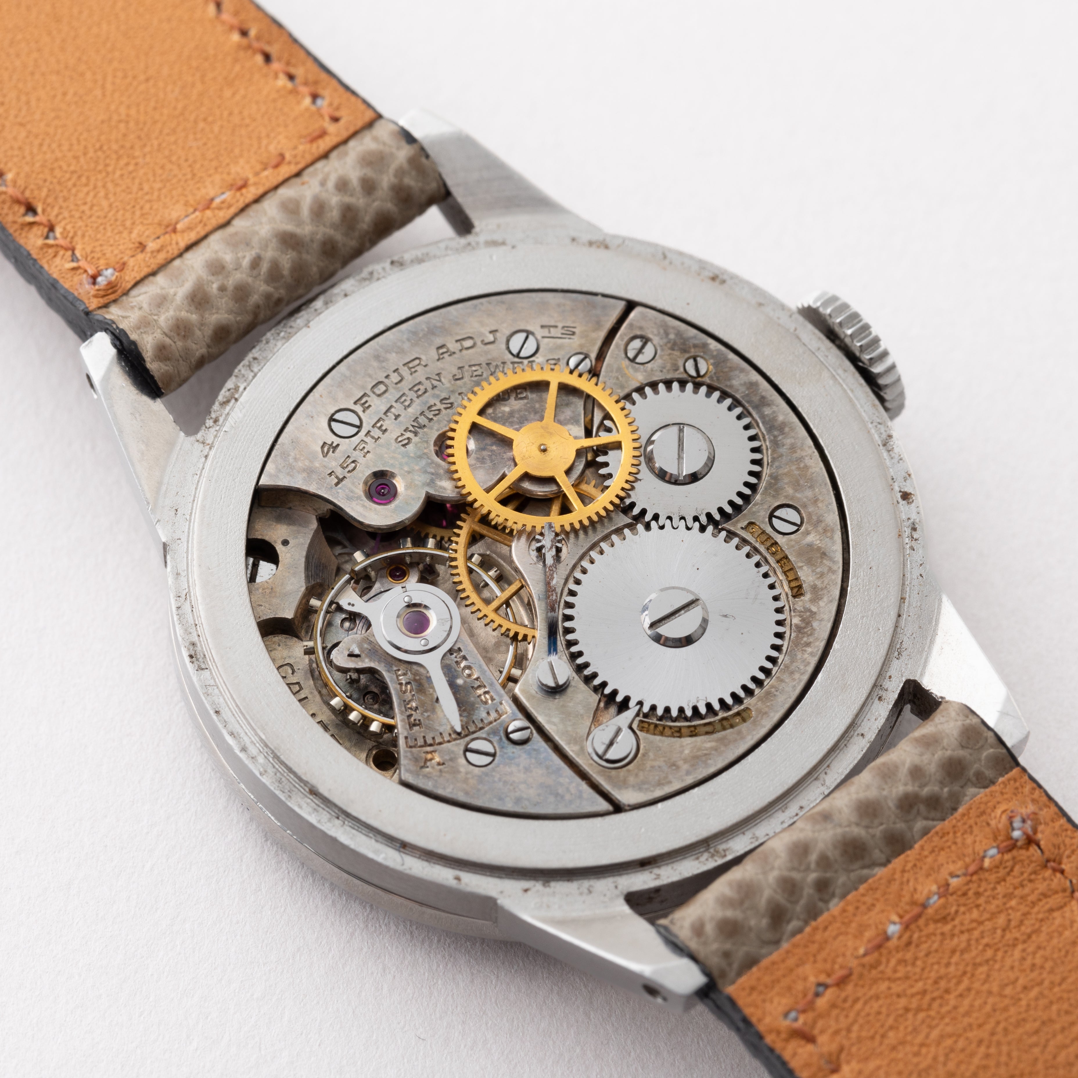 ギュブラン ラウンド 1940年代 手巻き ブラックダイヤル