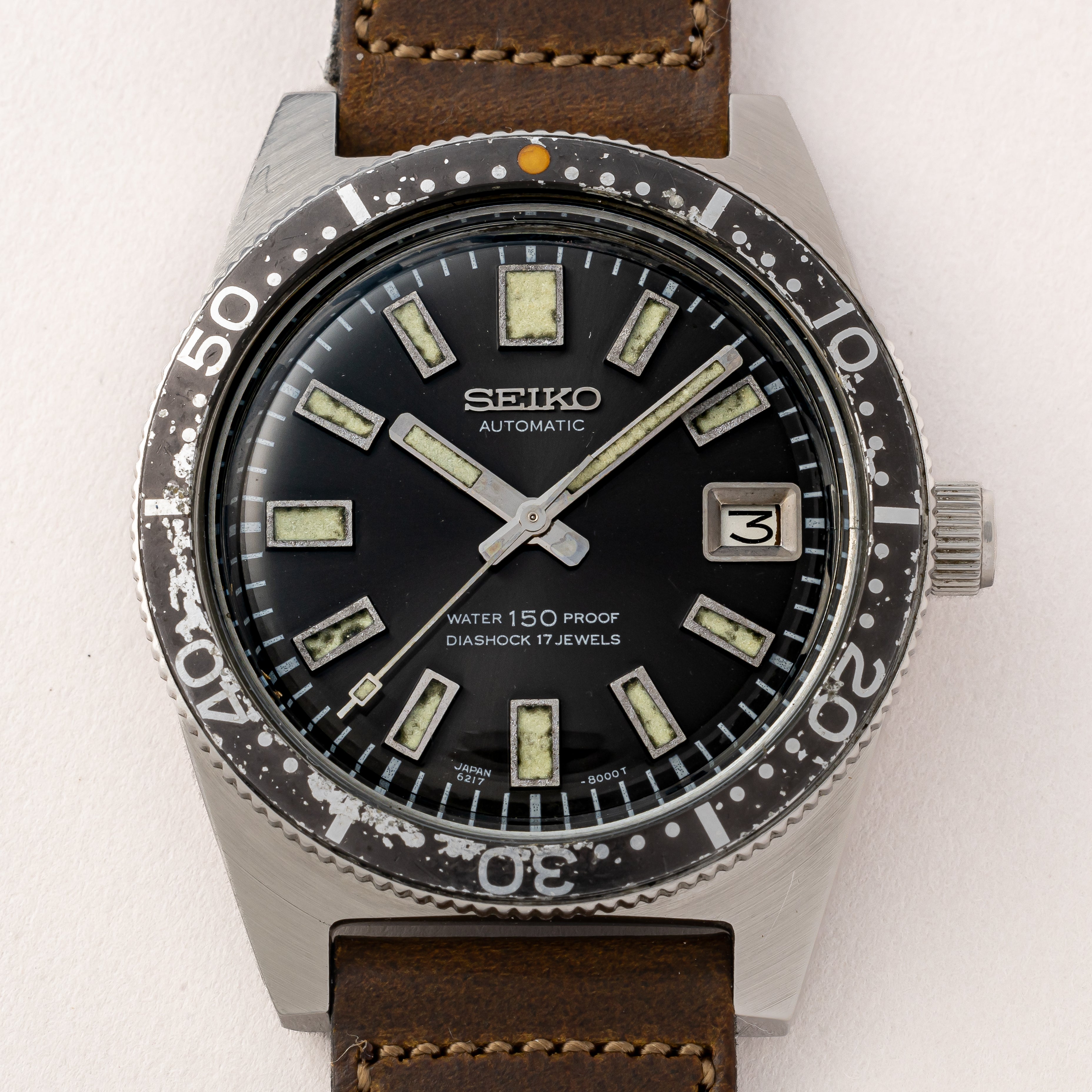 セイコー 150mダイバー ファーストモデル初期型 1965年製 Ref.6217-8000
