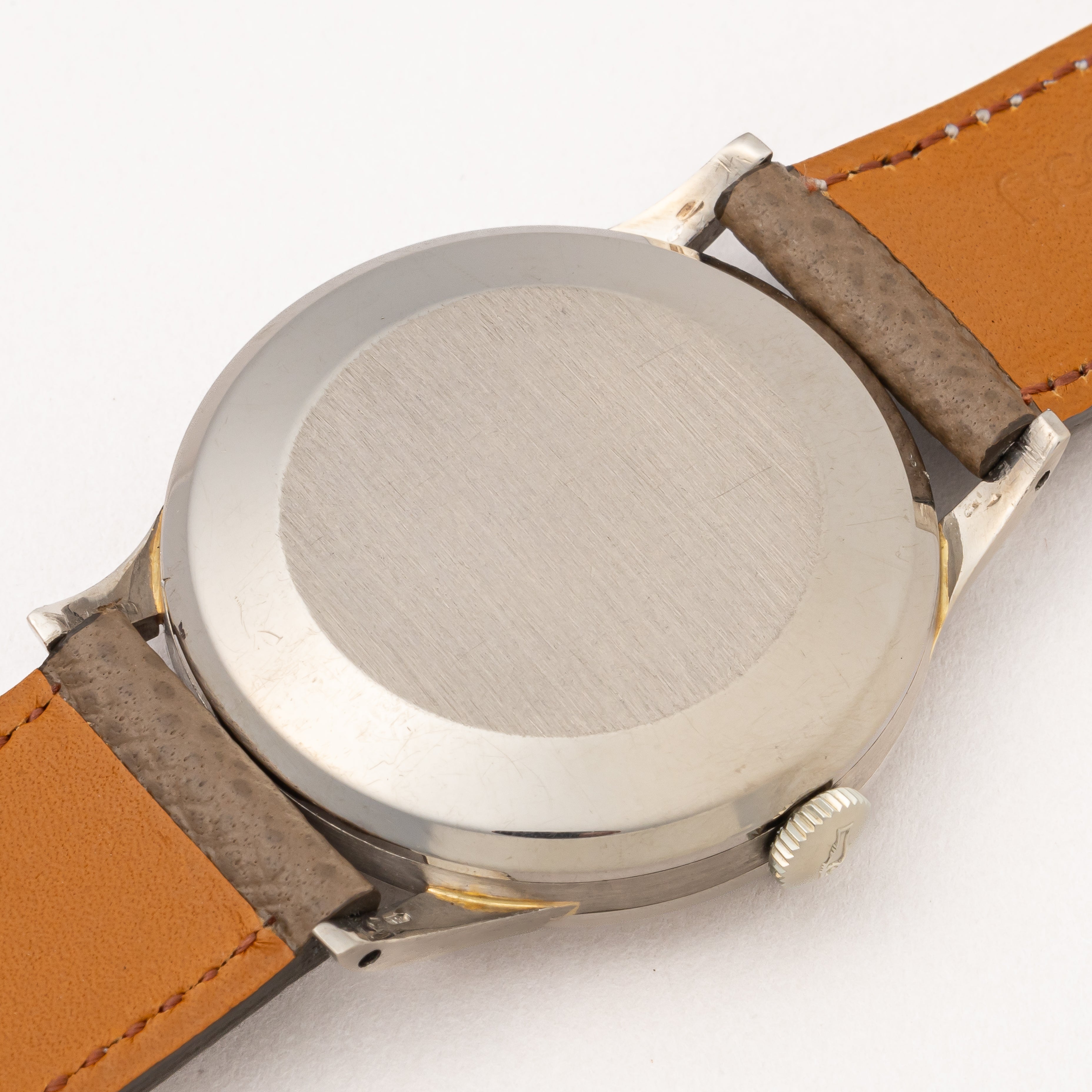 IWC 18金無垢ホワイトゴールドケース 1961年製 寄り目 ペラトン式Cal.8531 お魚リューズ