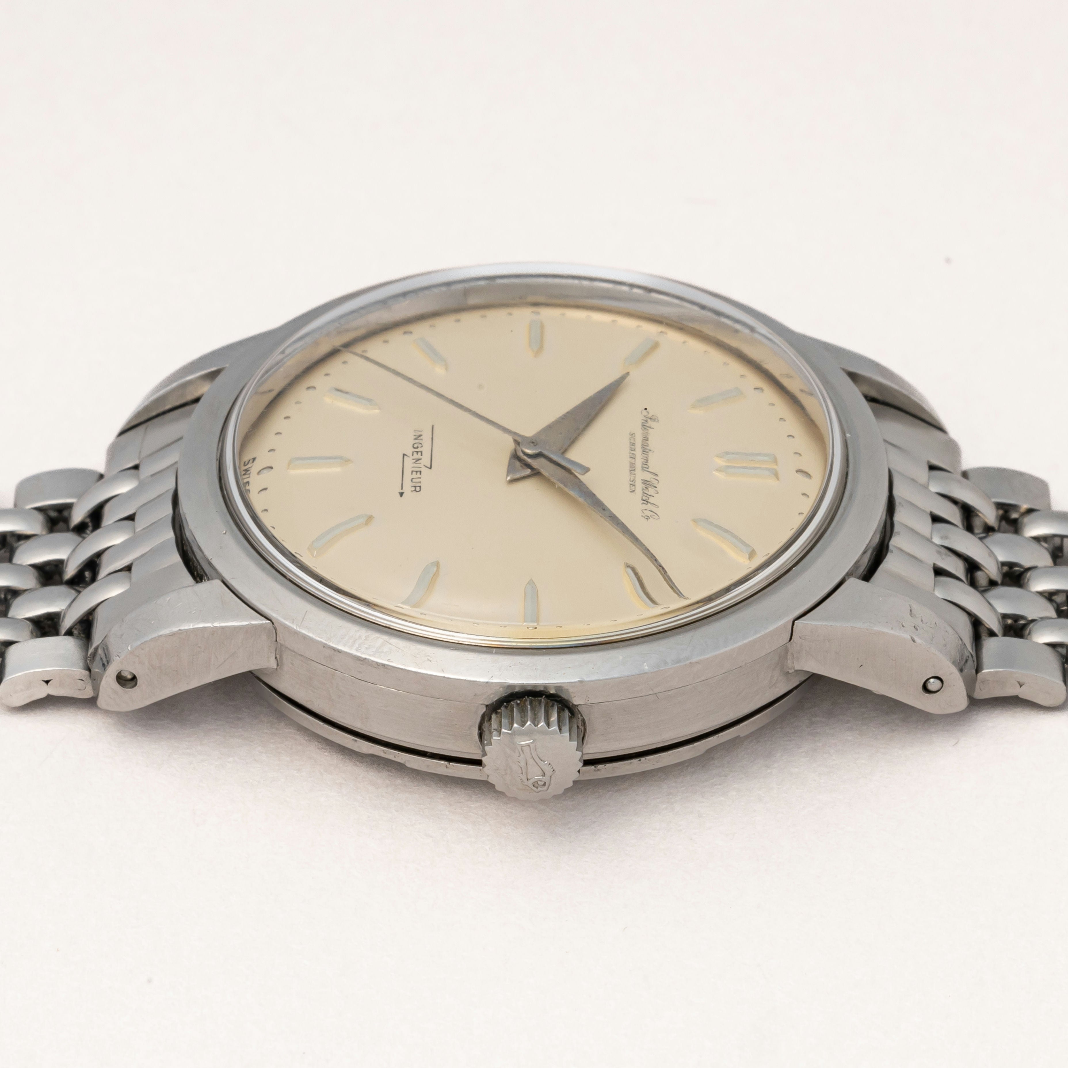 IWC インヂュニア 1960年製/昭和35年製 ノンデイト Cal.853 純正ゲイフレアーブレス付き