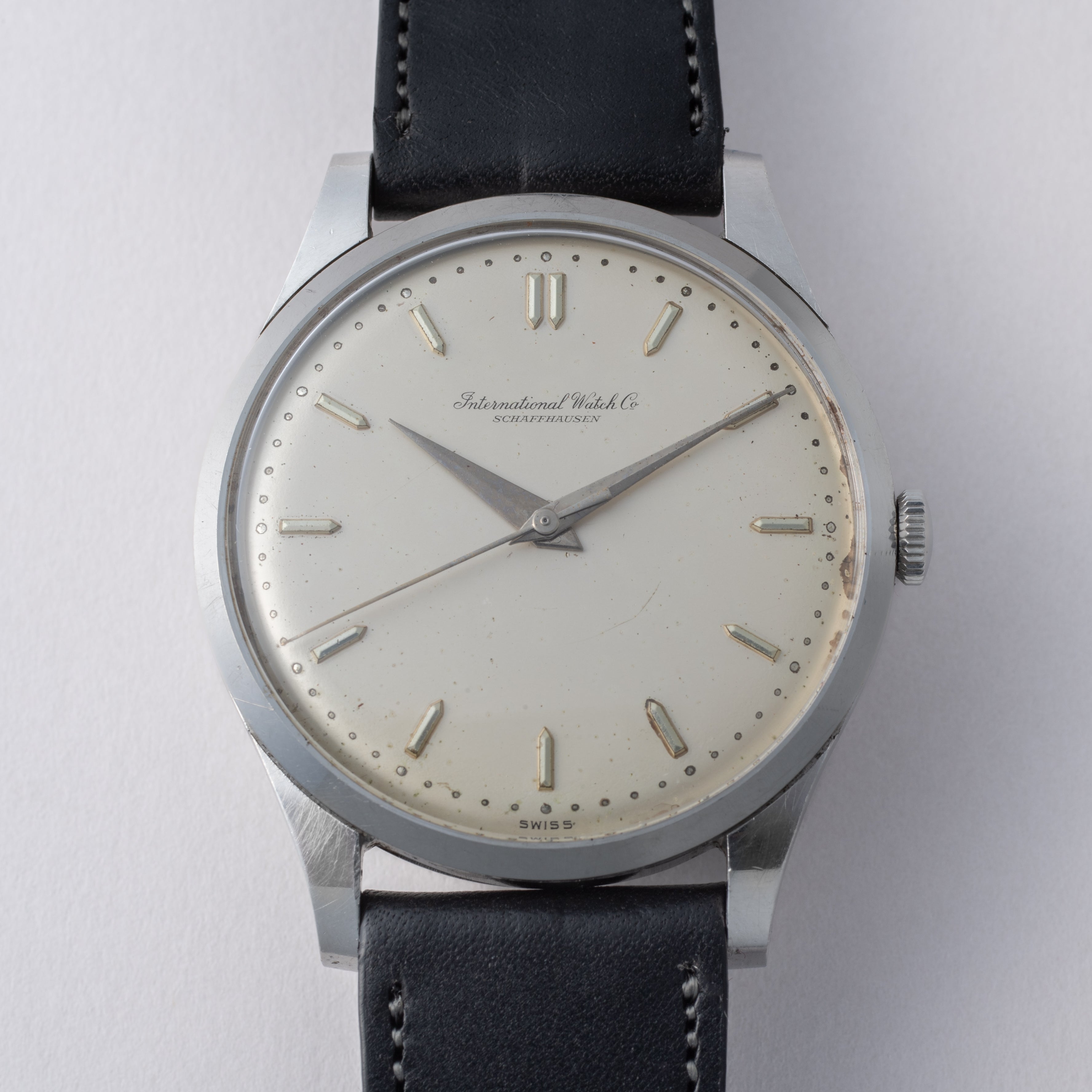 IWC ラウンドケース 1961年製 手巻き Cal.89 砲弾インデックス