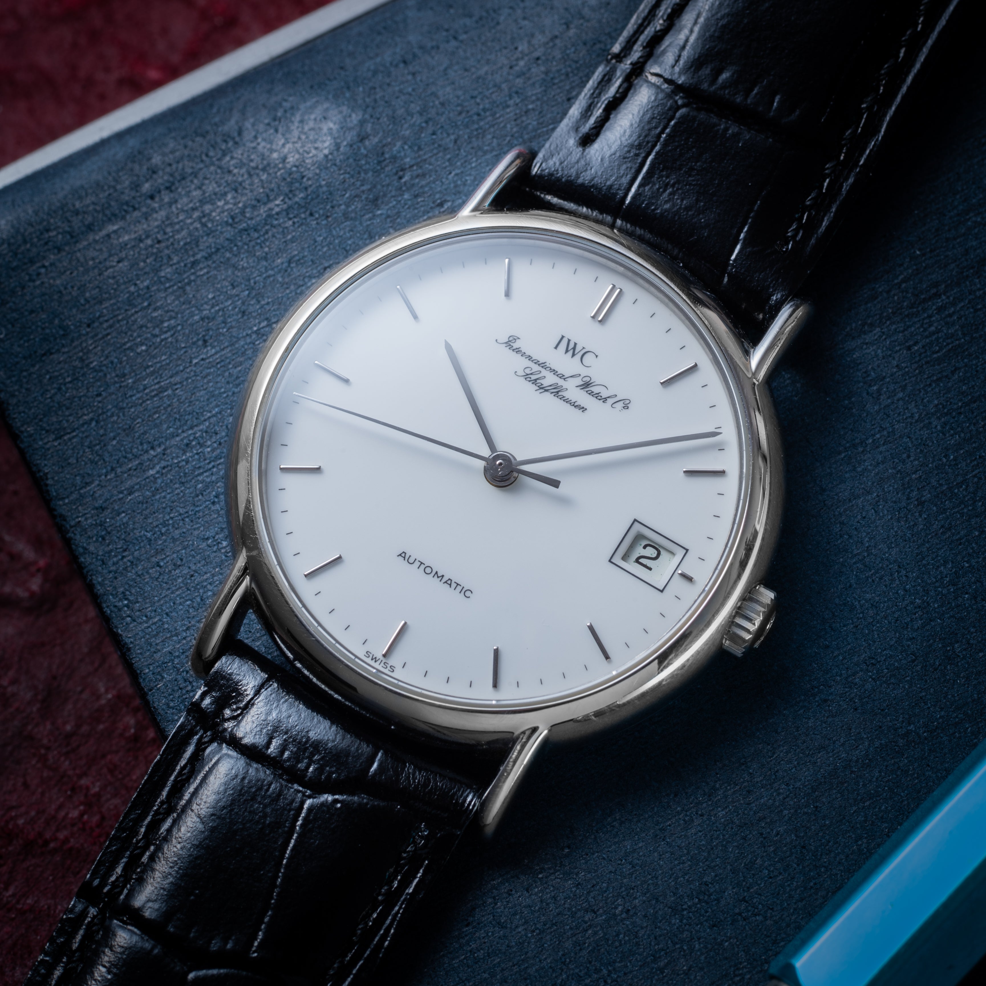 IWC ポートフィノ 1991年製 Ref.3513 ホワイトダイヤル 純正尾錠付き