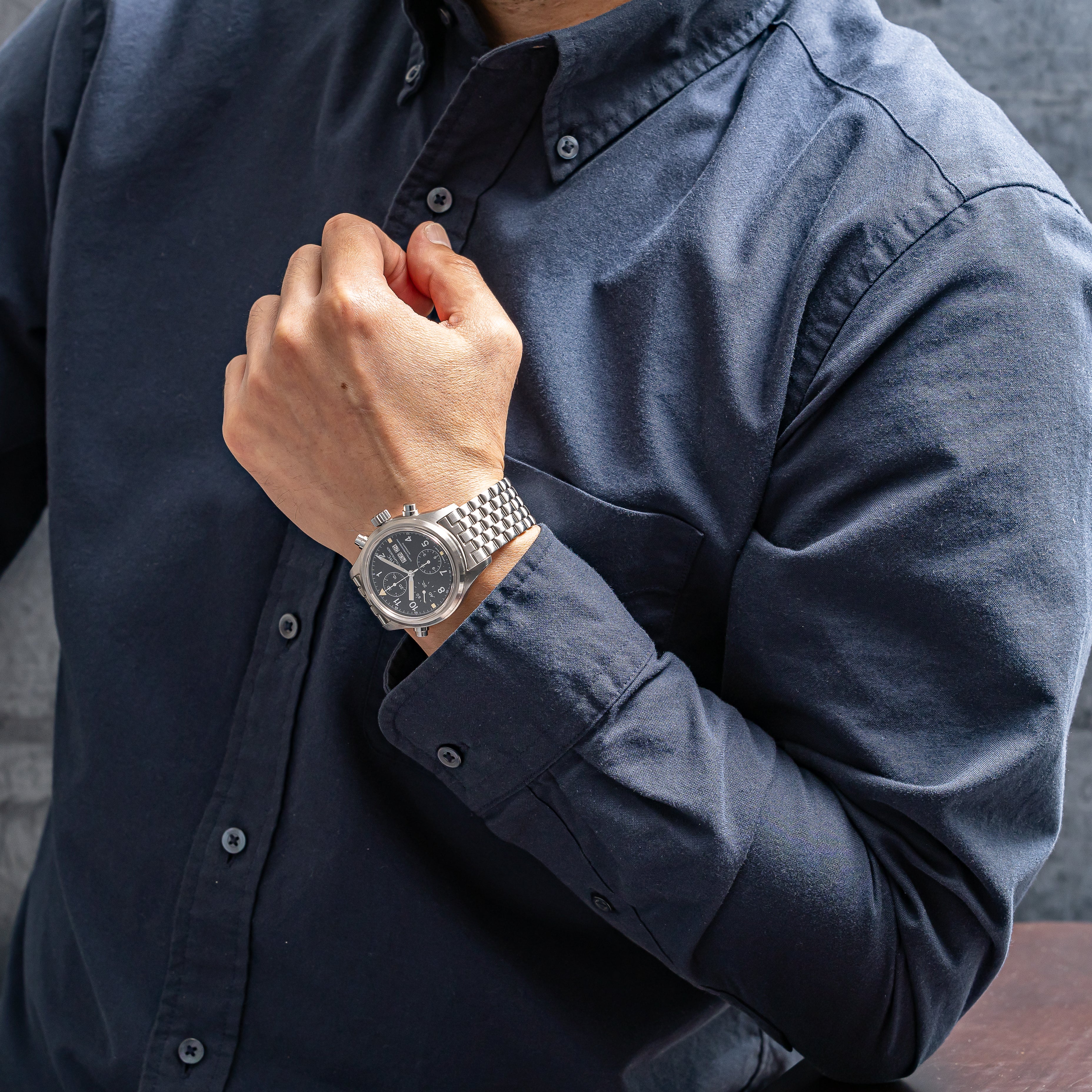 IWC ドッペルクロノグラフ 1993年製 スプリットセコンドクロノグラフ Ref.3711-003 ギャラ付き 純正ブレス