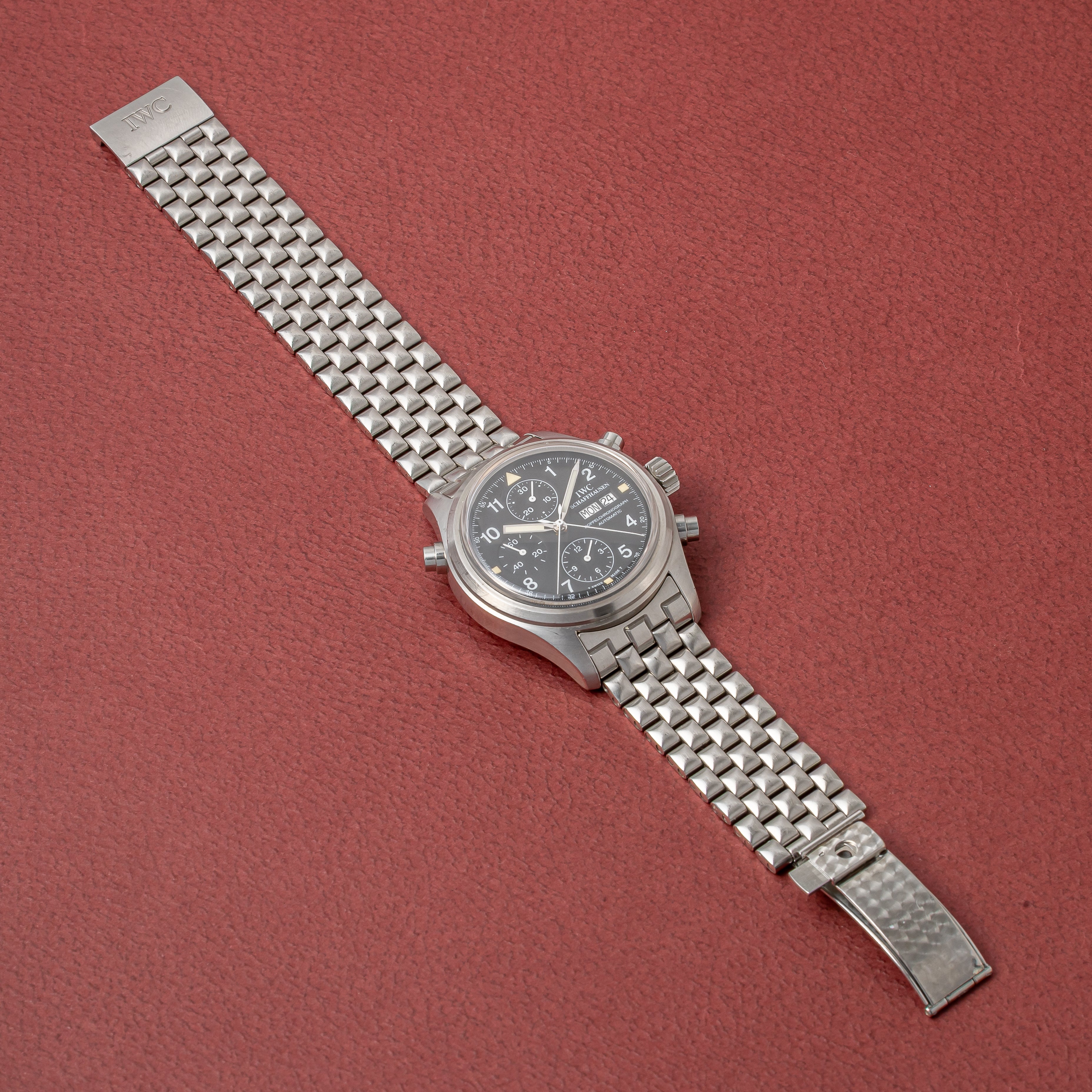 IWC ドッペルクロノグラフ 1993年製 スプリットセコンドクロノグラフ Ref.3711-003 ギャラ付き 純正ブレス