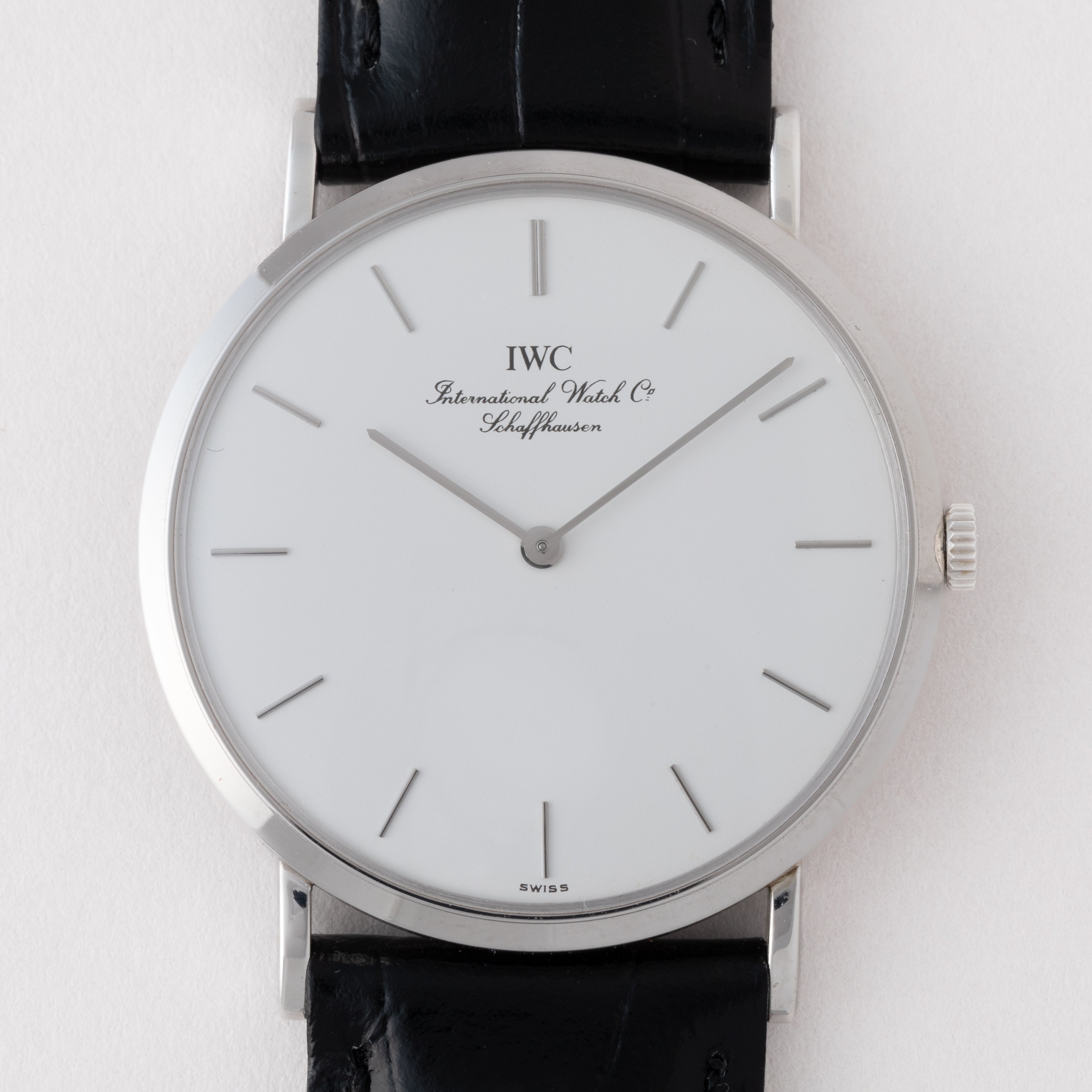 IWC ポートフィノ 1991年製 18金無垢ホワイトゴールド Ref.2008 純正GF尾錠付き