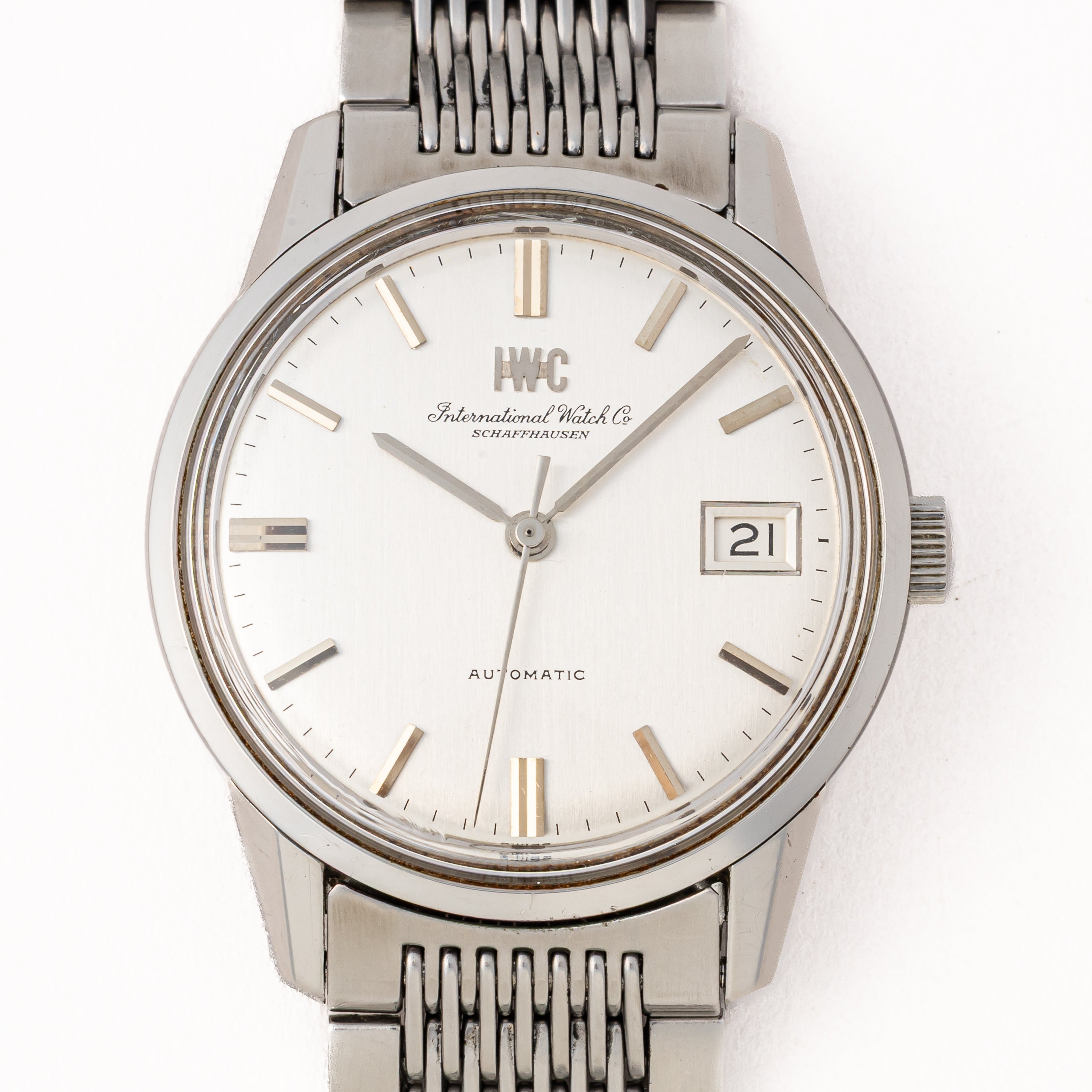 IWC ラウンドケース 自動巻き 1970年製（昭和45年製） Ref.R810A Cal.8541B 純正ブレス付き