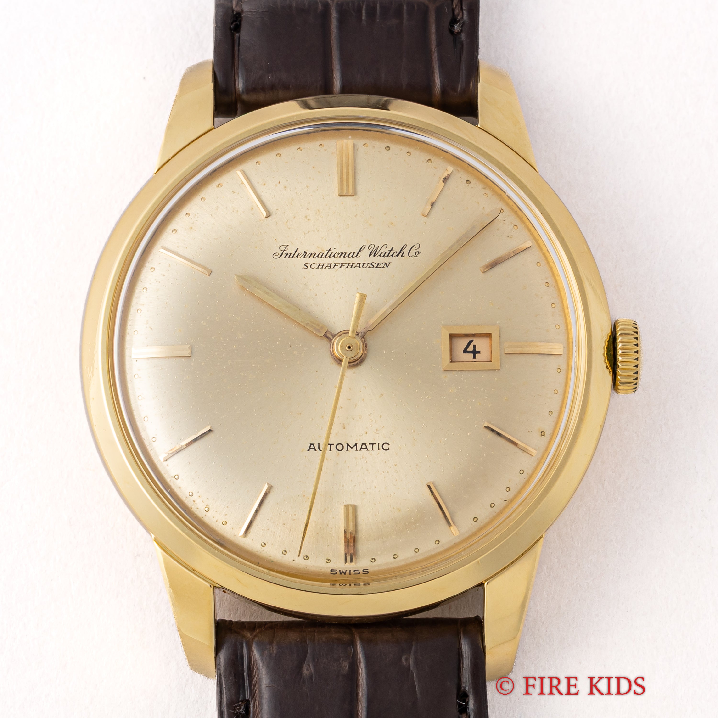 IWC ラウンドケース 自動巻き 18金無垢 Ref.R348 13A 1963年製 Cal.8531