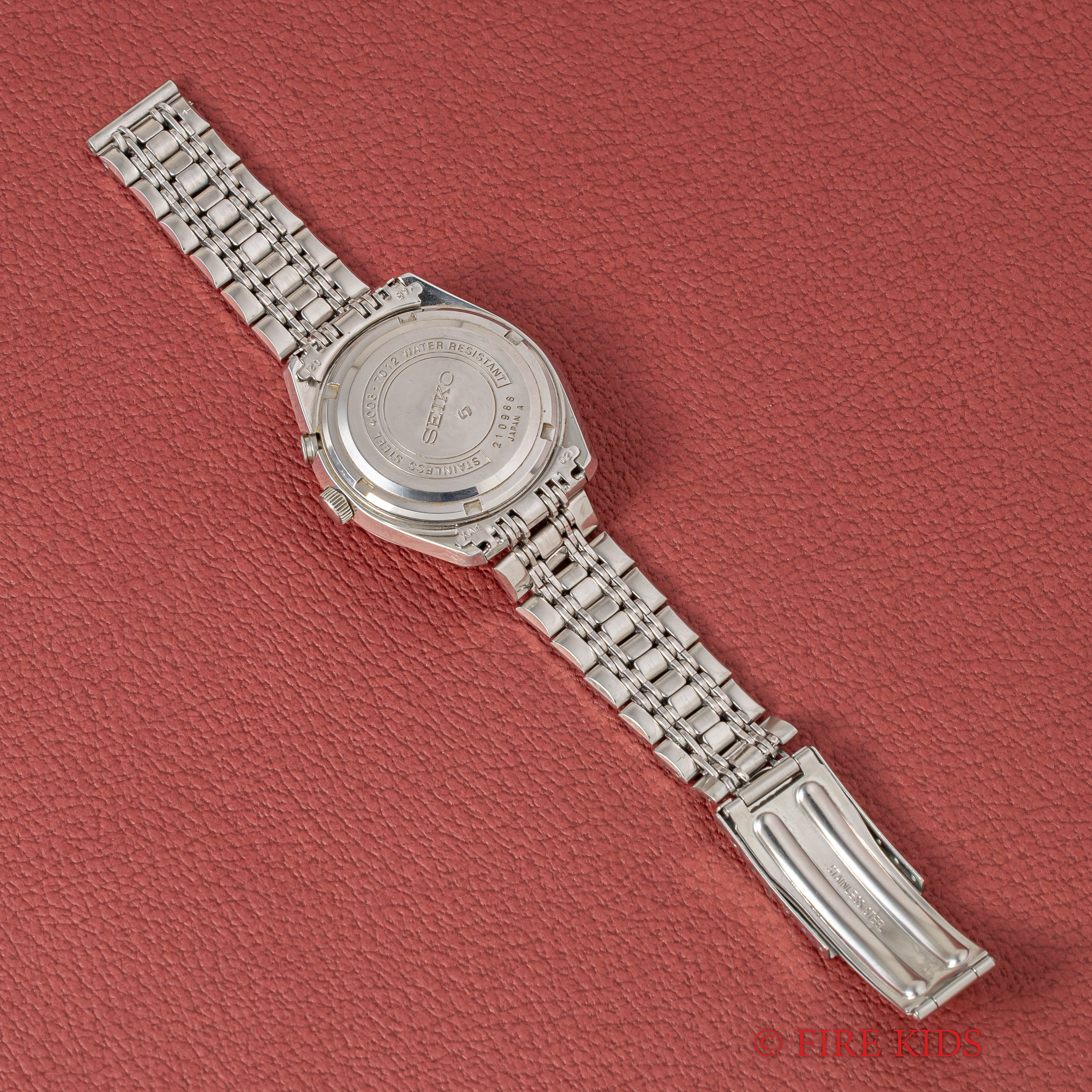 セイコー ベルマチック 1972年製 ステンレス 自動巻アラームウオッチ Ref.4006-7012 純正ブレス