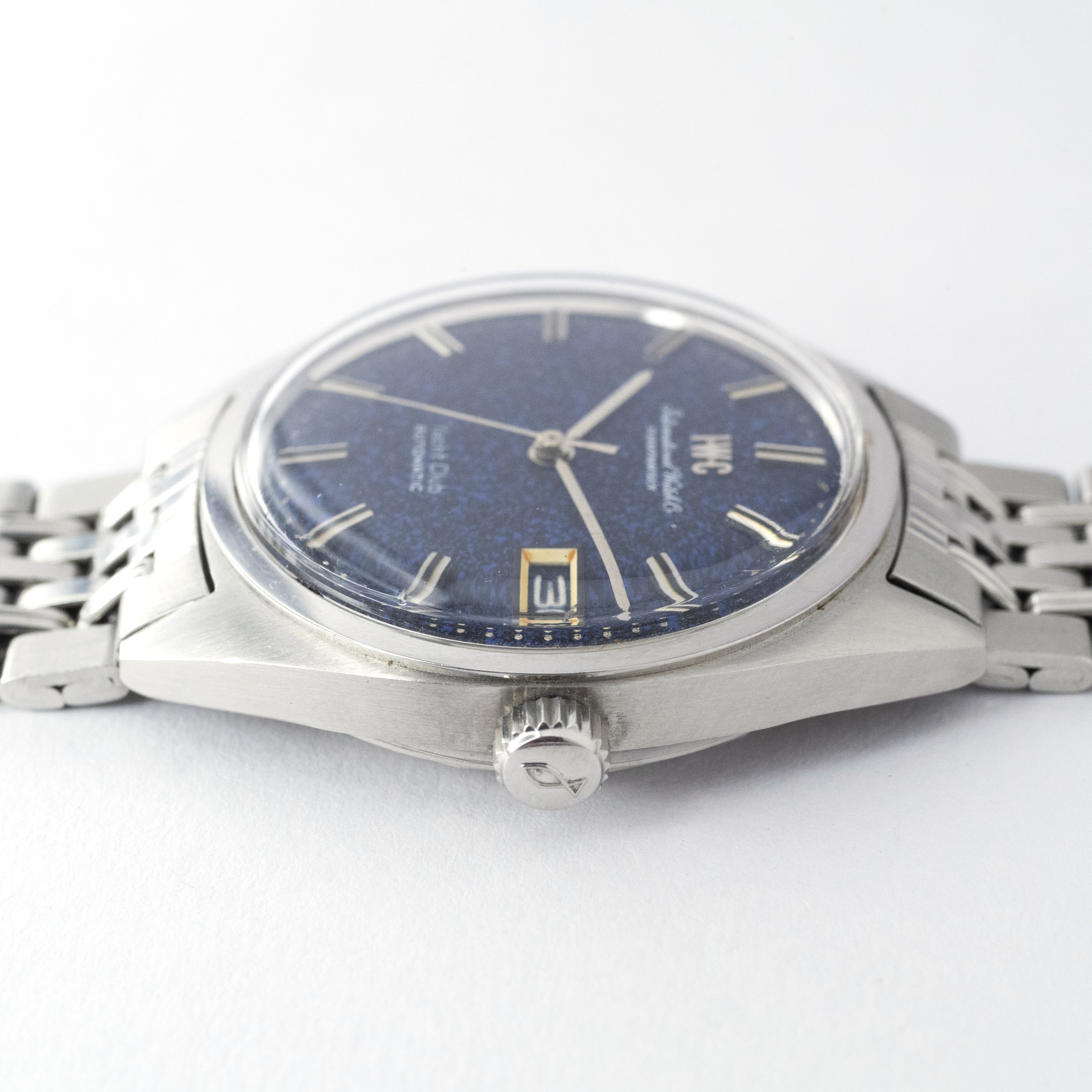 ＩＷＣヨットクラブ ブルーマーブル 1969年製 純正ステンレスブレス