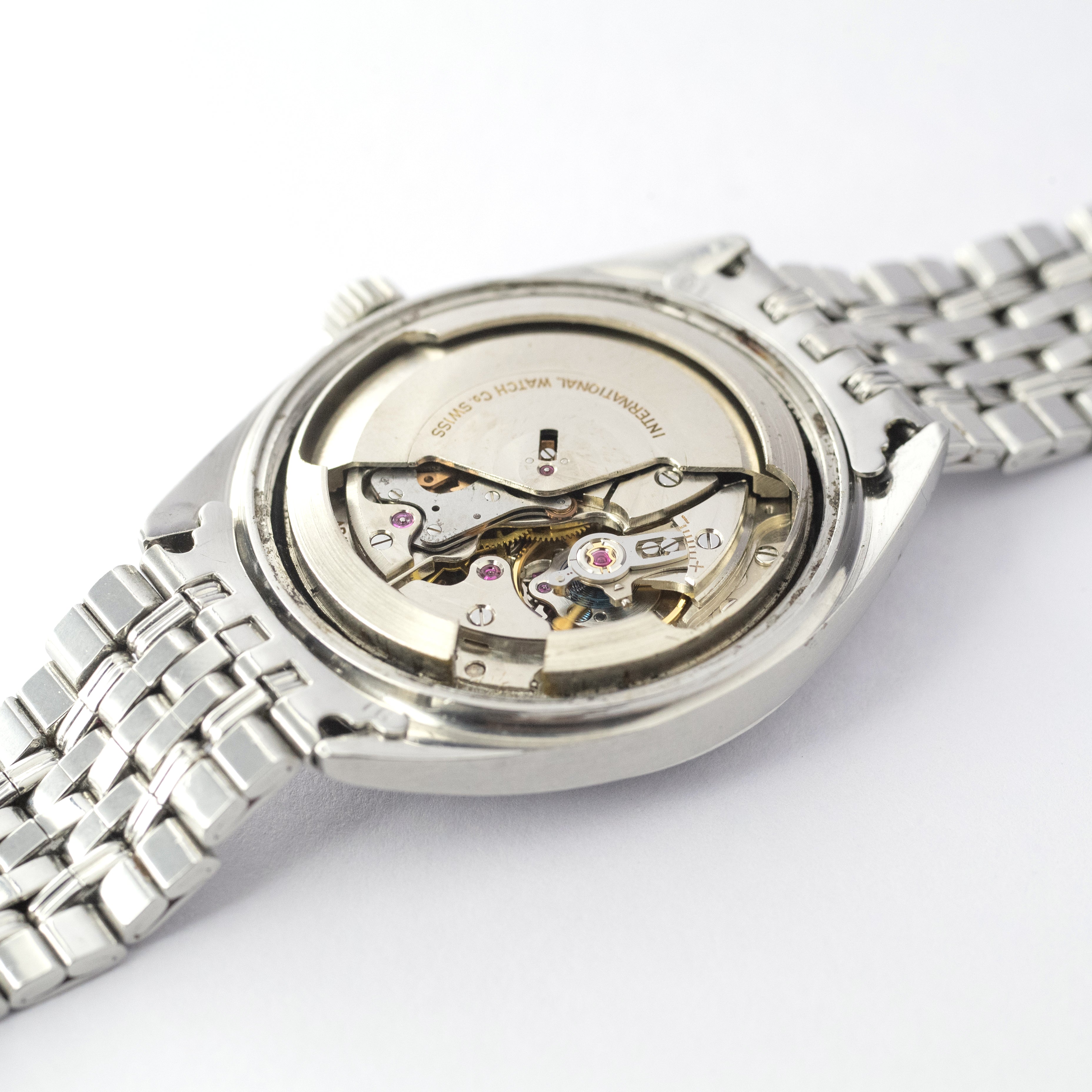 ＩＷＣヨットクラブ 1969年製  希少ブルーマーブル Ref.R811AD 純正ステンレスブレス