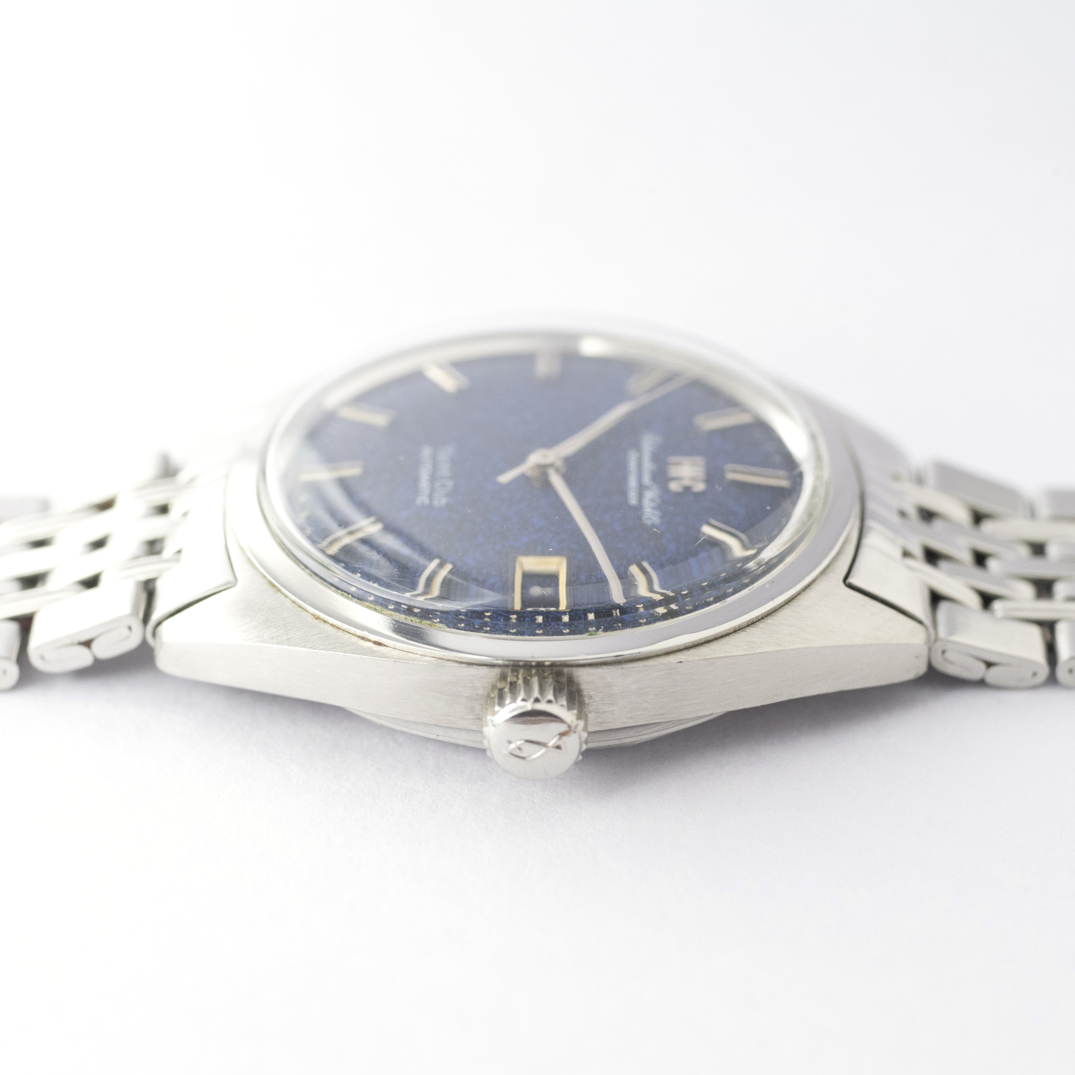 ＩＷＣヨットクラブ 1969年製  希少ブルーマーブル Ref.R811AD 純正ステンレスブレス