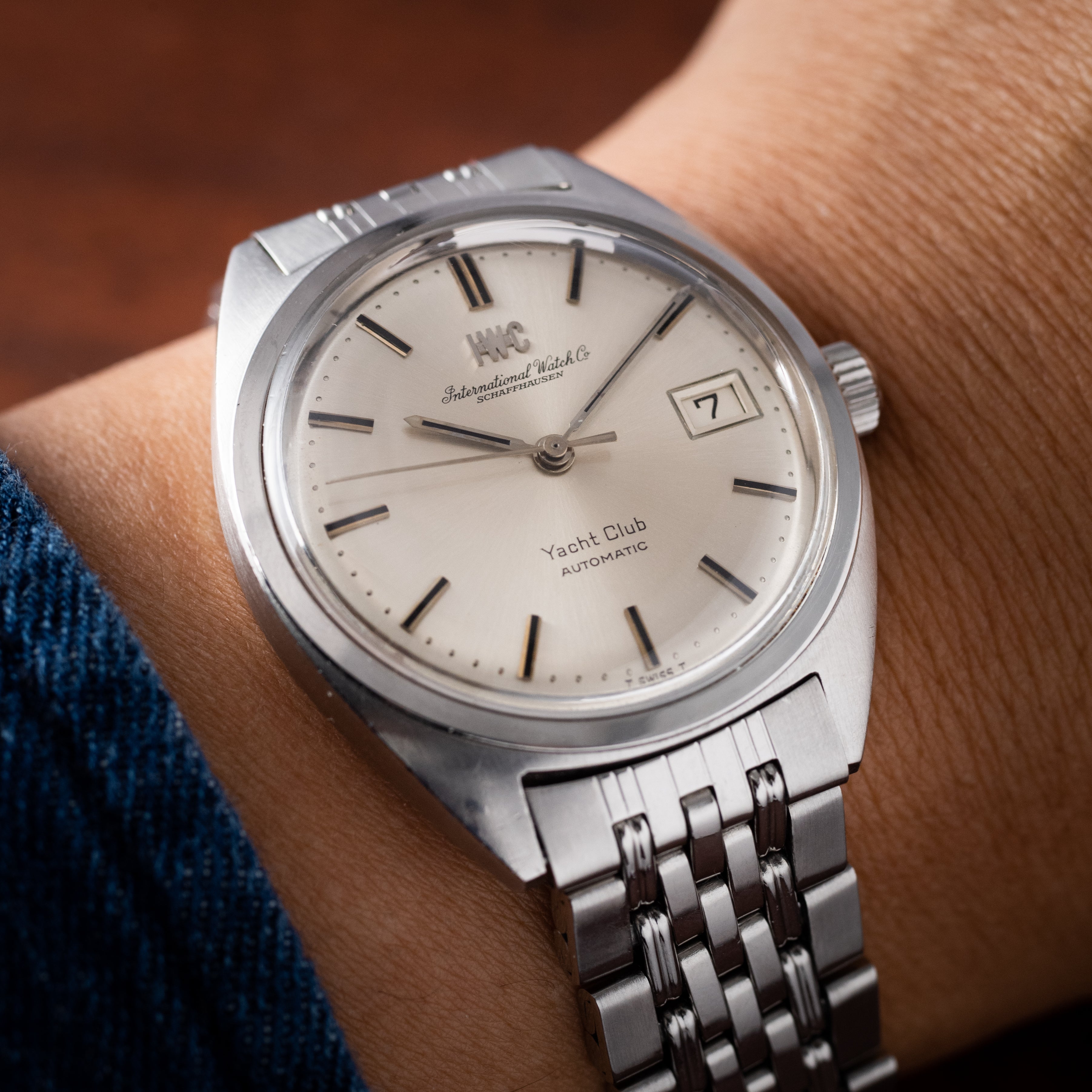 IWC ヨットクラブ 1967年製 純正SSブレス Cal.8541B R811AD