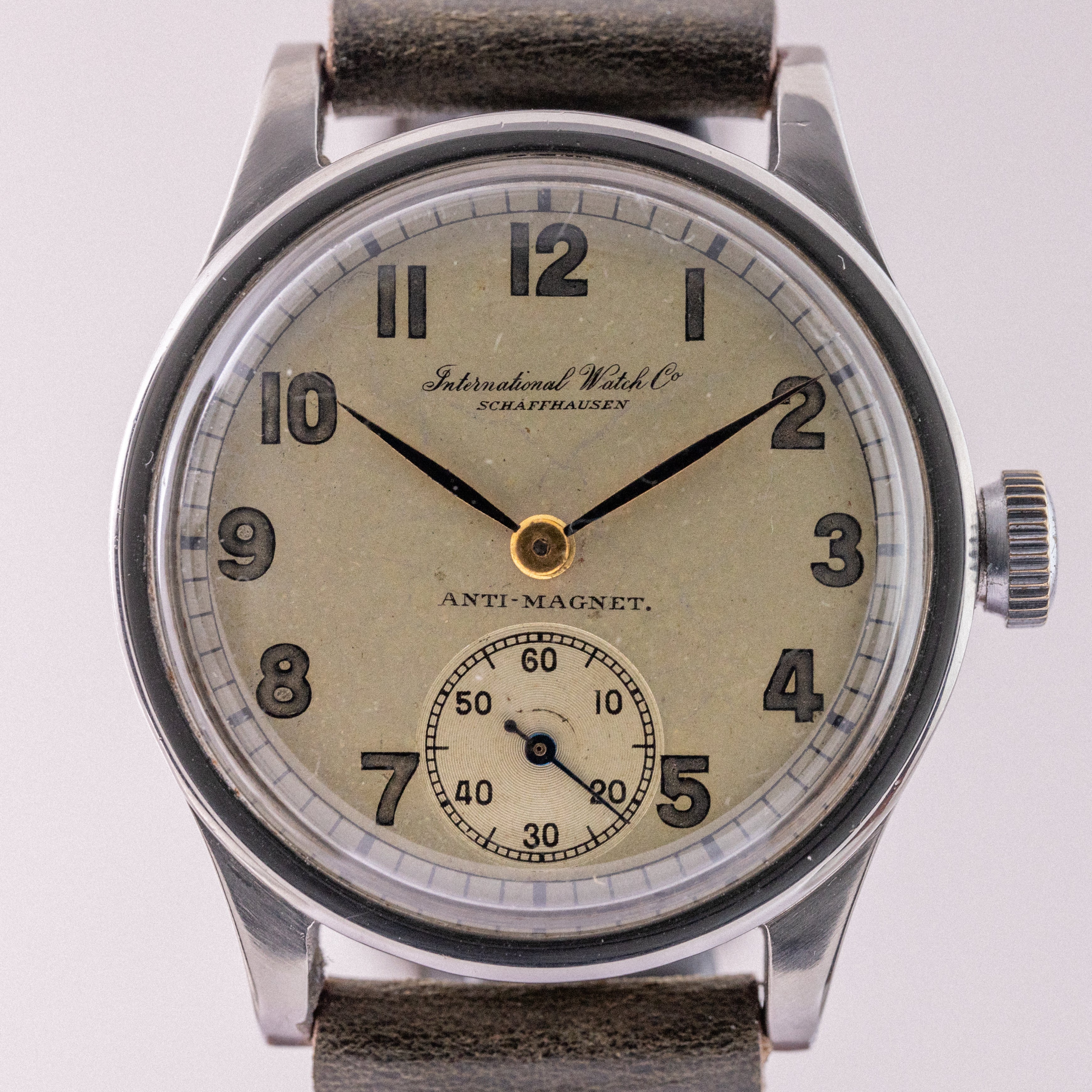 IWC 全アラビア 1938年製 Cal.83 箱付き ラウンドケース