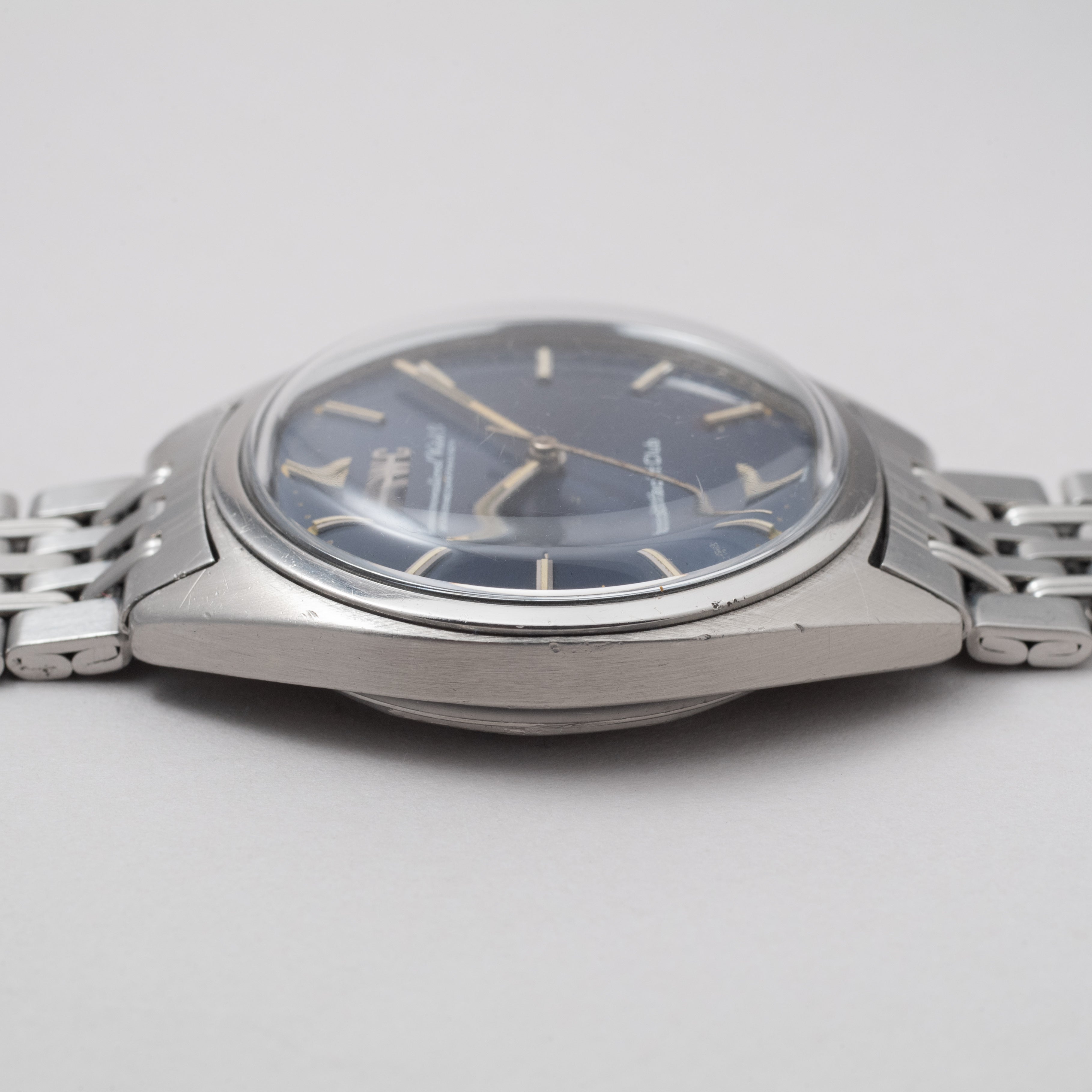 IWC ヨットクラブ ブルー 希少Cal.89搭載手巻きモデル 1974年製 純正GFブレス