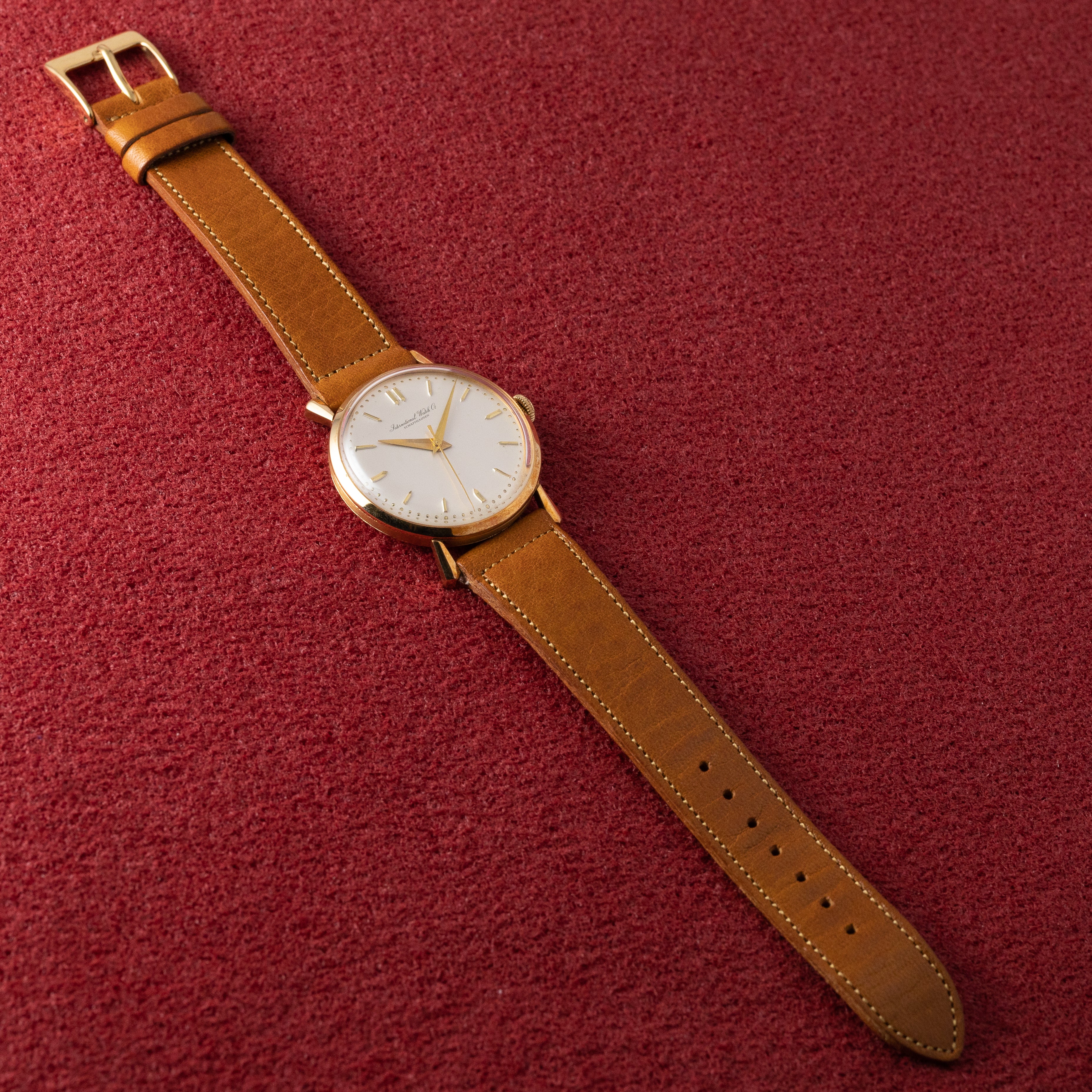 IWC 18金無垢ケース Cal.89 1957年製 手巻き